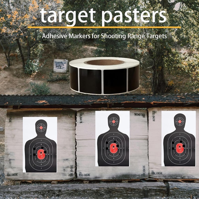Chardime Target Pasters 1 inch 2 Rolls 2000 Pieces-Target Stickers and Pasters for Shooting Practice| Adhesive Markers for Shooting Range Targets - Image 5